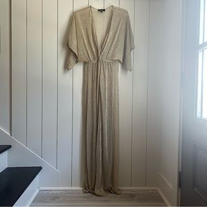 Lulu’s metallic maxi dress